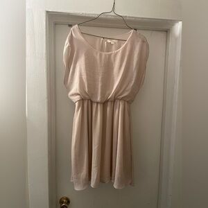 LUSH Cream cinched at waist dress size Large